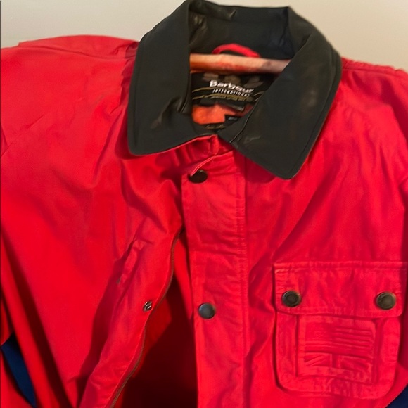 Barbour Red Lightweight Shirt Jacket